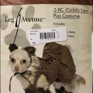 XS Leg Avenue 3 piece Adorable Cuddly Lion Costum